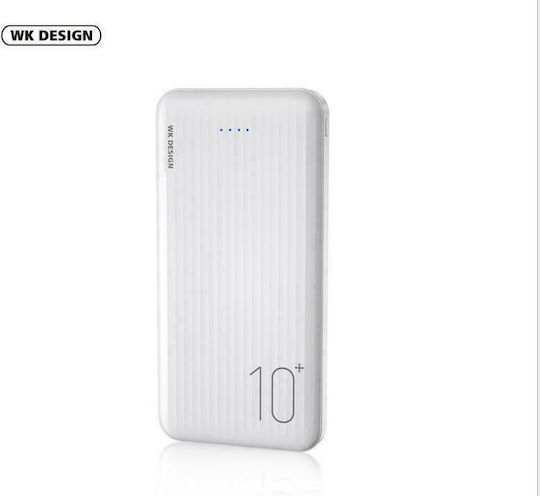 WK WP-129 Power Bank 10000mAh with 2 USB-A Ports White