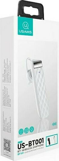 Usams BT01 In-ear Bluetooth Handsfree Earphone White view 2