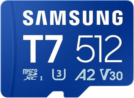 Samsung T7 512GB U3 V30 A2 UHS-I 170MB/s with Adapter