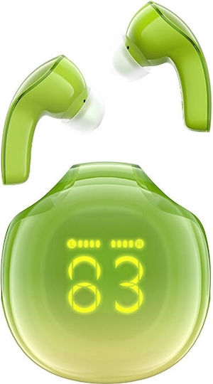 Acefast T9 Crystal (Air) In-ear Bluetooth Handsfree Earphones with Charging Case Avocado Green