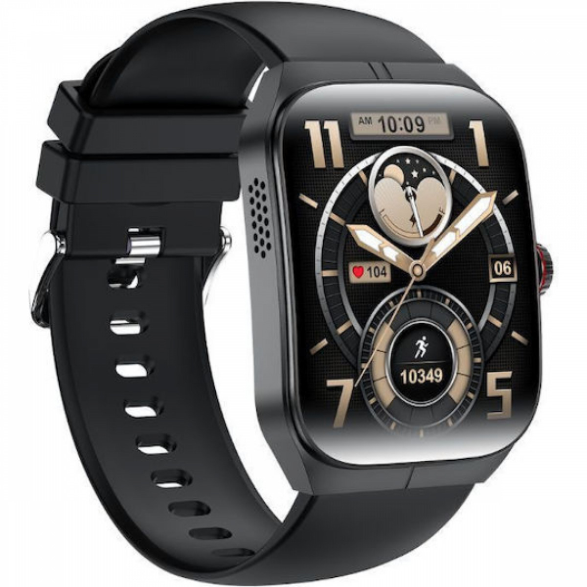 iXchange SW-15 Smartwatch with Heart Rate Monitor Black