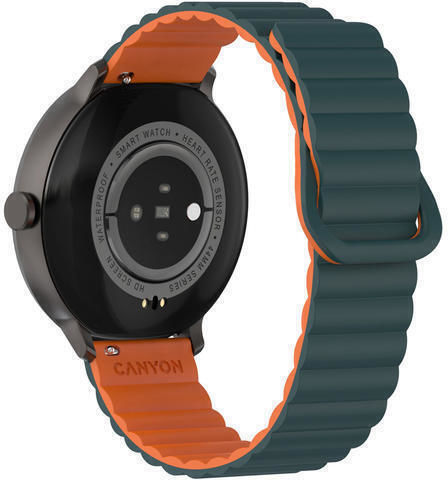 Canyon Jacky SW-69 Waterproof Smartwatch with Heart Rate Monitor (Green-Orange) vue 5
