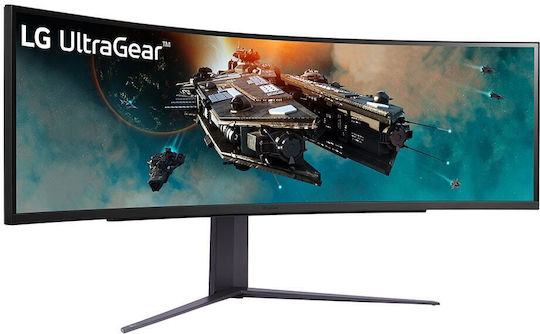 LG UltraGear 49GR85DC-B Ultrawide VA HDR Curved Gaming Monitor 49" 5120x1440 240Hz with Response Time 1ms GTG view 3