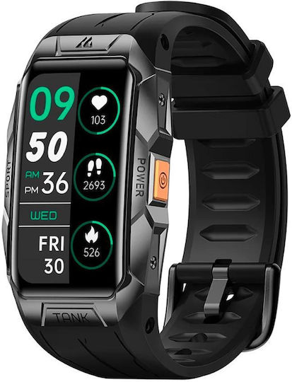 Kospet Tank X1 Smartwatch with Heart Rate Monitor (Black) view 2