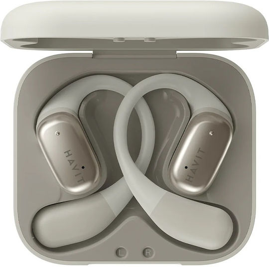 Havit OWS902 Open Ear Bluetooth Handsfree Earphones with Sweat Resistance and Charging Case Gray vista 2