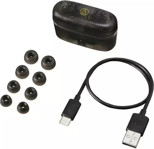 Audio Technica ATH-CKS30TW+TBK In-ear Bluetooth Handsfree Earphones with Sweat Resistance and Charging Case Black vue 4