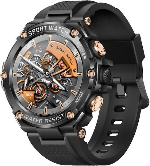 Microwear T88 Smartwatch with Heart Rate Monitor (Black)