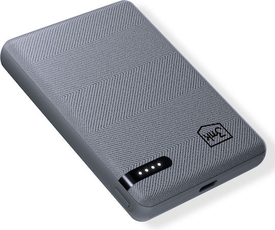 3MK Pocket Power Bank 5000mAh 12W with USB-C Port Gray vue 7