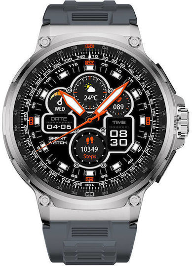 Colmi V69 Aluminium Smartwatch with Heart Rate Monitor (Silver) view 2