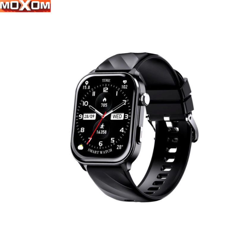 Moxom Mx-wh25 Smartwatch 2.01” Calls GPS 100+ Sport Modes Waterproof 10m & Health Tracker Black view 1