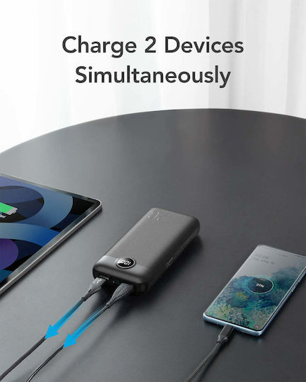 Veger VP2039 Power Bank 20000mAh 20W with 2 USB-A Ports and USB-C Port Black view 6