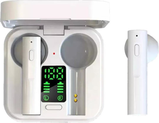 Denver TWS-62 Earbud Bluetooth Handsfree Earphones with Charging Case White view 2