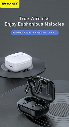 Awei T36 Earbud Bluetooth Handsfree Earphones with Sweat Resistance and Charging Case Black view 7