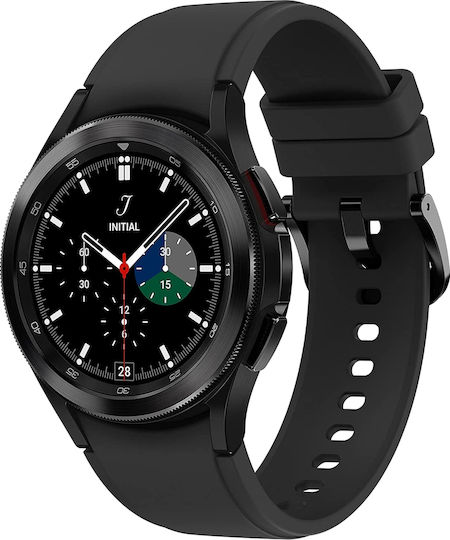 Samsung Galaxy Watch4 Classic Bluetooth Stainless Steel 46mm Waterproof with Heart Rate Monitor (Black) vue 2