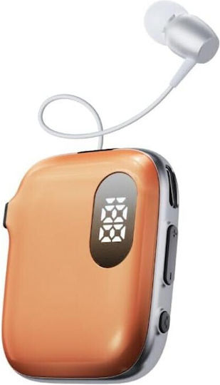 K91 In-ear Bluetooth Handsfree Lapel Headset Orange