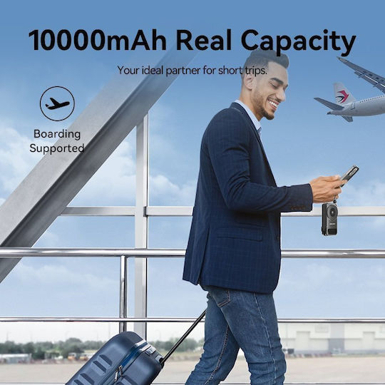 Vention Power Bank 10000mAh 15W with USB-A Port and USB-C Port Black vue 6