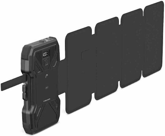 Head HDPB01 Solar Power Bank 10000mAh 22.5W with USB-A Port and USB-C Port Power Delivery Black vue 2