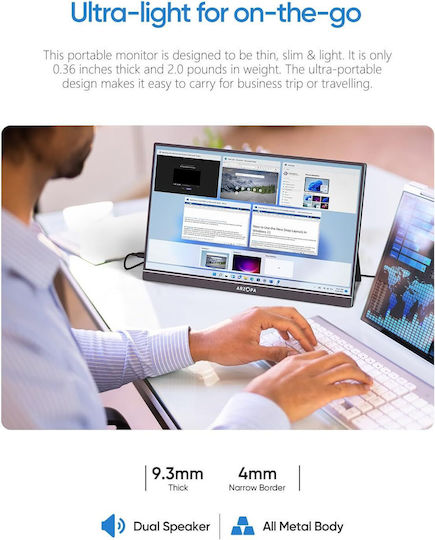 Arzopa A1M IPS HDR Portable Monitor 17.3" FHD 1920x1080 view 7