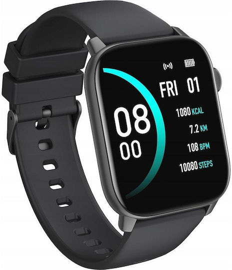 Oromed Oro Smart Fit 5 Stainless Steel Smartwatch with Heart Rate Monitor (Black) view 4