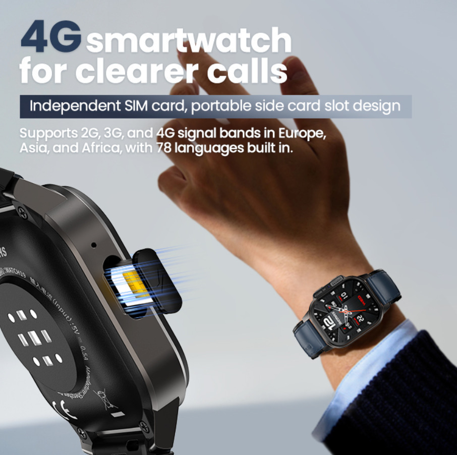 Remax Watch 19 with SIM and Heart Rate Monitor (Blue) view 2