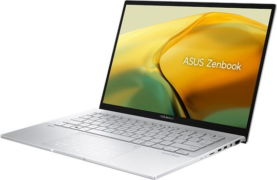 Asus ZenBook 14 UX3402VA-KP550W 14" QHD+ (i7-13700H/16GB/512GB SSD/W11 Home) Foggy Silver (GR Keyboard) view 4