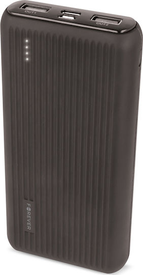 Forever PTB-05L Power Bank 20000mAh with 2 USB-A Ports Black