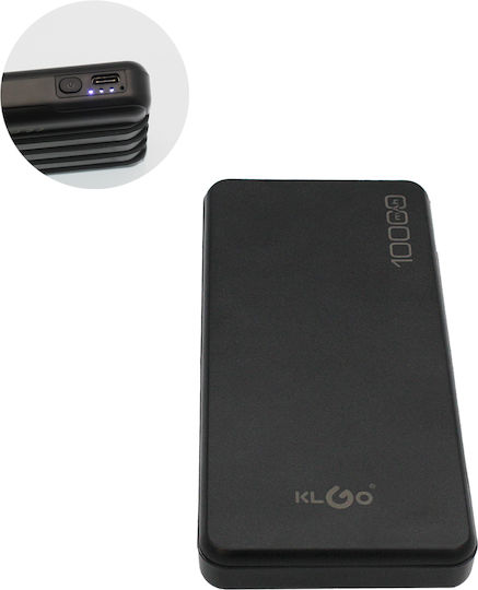 KLGO KP-65 Power Bank 10000mAh 37W with USB-A Port Black
