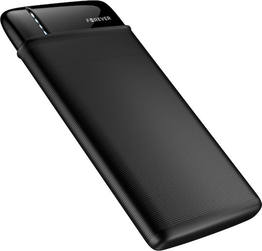 Forever TB-100S Power Bank 10000mAh with USB-A Port Black vue 5