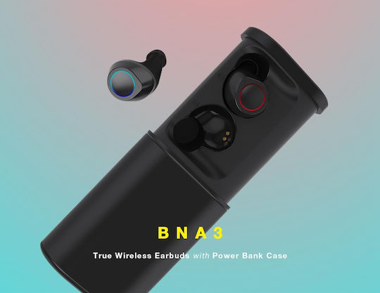 Jabees BNA3 In-ear Bluetooth Handsfree Earphones with Charging Case Black view 3