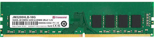 Transcend JetRam DDR4 with Module 1x16GB and Speed 3200 for Desktop JM3200HLB-16G view 3