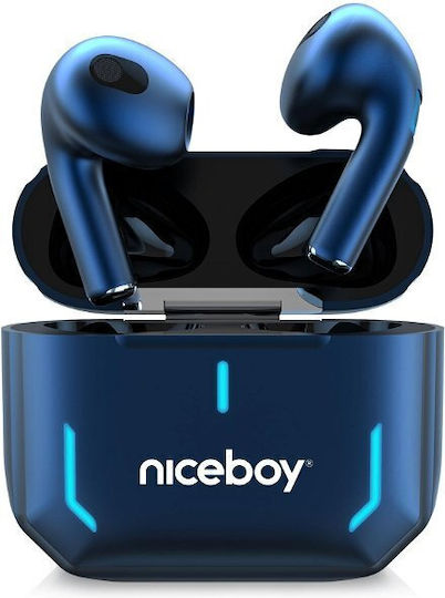 Niceboy HIVE SpacePods In-ear Bluetooth Handsfree Earphones with Charging Case Blue view 1