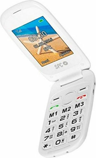 SPC Harmony Dual SIM (125MB/125MB) Mobile with Large Buttons White view 5