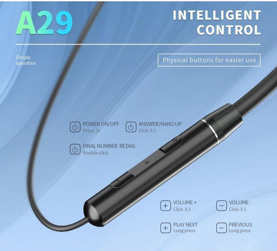 Celebrat A29 In-ear Bluetooth Handsfree Earphones Black view 3