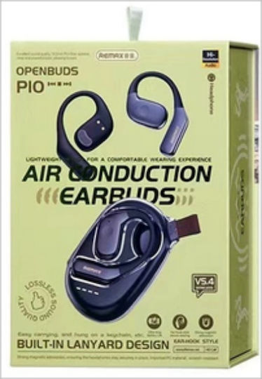 Remax OpenBuds P10 Bluetooth Handsfree Earphones with Sweat Resistance and Charging Case Black view 2