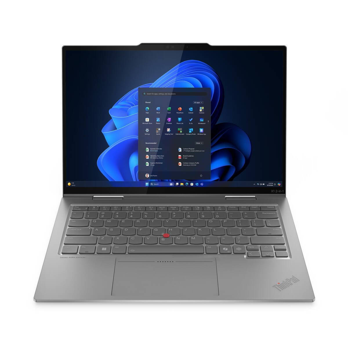 Lenovo X1 2-in-1 Gen 10 Aura Edition 14" IPS FHD+ Touchscreen (Ultra 5-225U/16GB/512GB SSD/W11 Pro) Grey (International English Keyboard) view 1