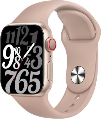 Ws88 1.96 Inch Color Screen Smart Watch Support Heart Rate Monitoring Blood Pressure Monitoring Gold view 1