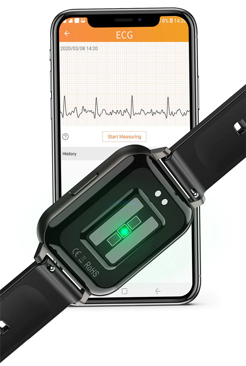XFIT Aluminium Smartwatch with Heart Rate Monitor (Black) view 5