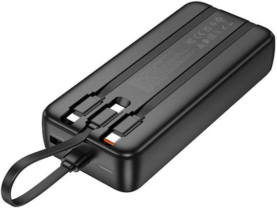 Hoco J132A Power Bank 20000mAh 22.5W with USB-C Port Power Delivery Black view 3