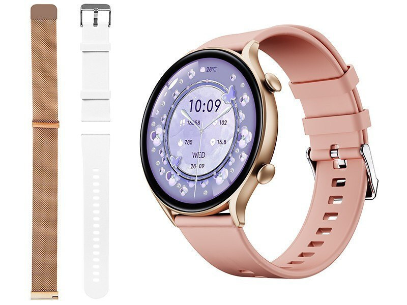 Blow X19 47mm Smartwatch with Heart Rate Monitor (Pink)