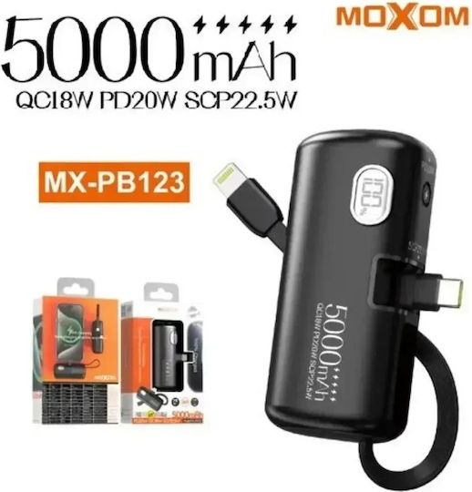 Moxom MX-PB123 Power Bank 5000mAh Black view 1