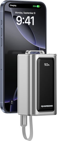Riversong Vision 35 Power Bank 10000mAh 35W with USB-A Port and USB-C Port Silver vue 5