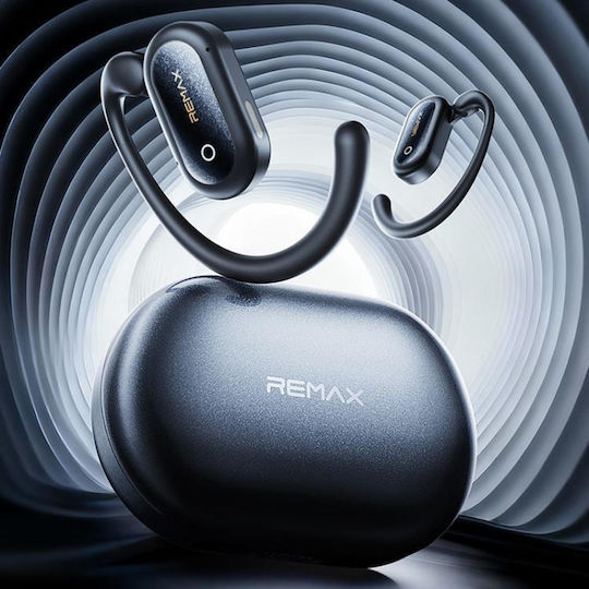 Remax OWS-05 Open Ear Bluetooth Handsfree Headphones with Sweat Resistance and Charging Case Blue view 2
