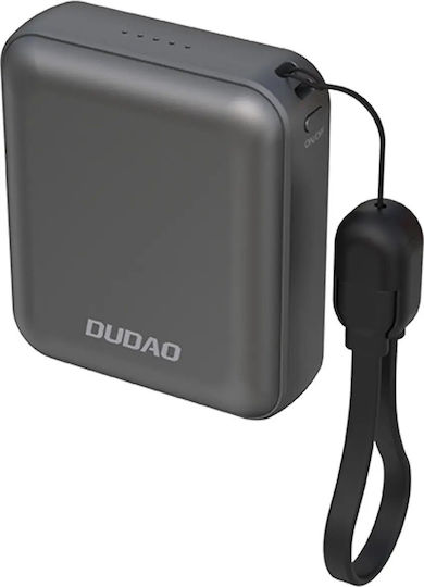 Dudao K22+ Power Bank 10000mAh 22.5W with USB-C Port Power Delivery Gray