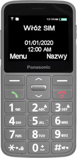 Panasonic KX-TU160 Single SIM Mobile with Large Buttons Gray view 4