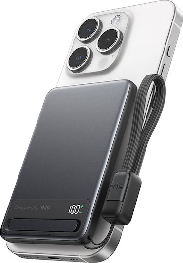 Iniu Power Bank 5000mAh with USB-C Port Black view 3