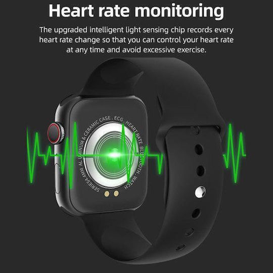 T500 Plus Smartwatch with Heart Rate Monitor (Pink) view 2