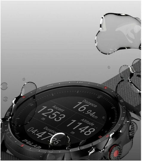 Polar Grit X Pro Waterproof Smartwatch with Heart Rate Monitor (Black) view 5
