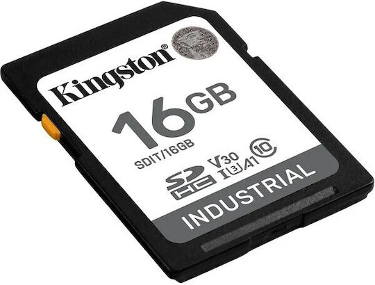 Kingston Industrial SDHC 16GB Class 10 U1 V10 A1 UHS-I vue 2