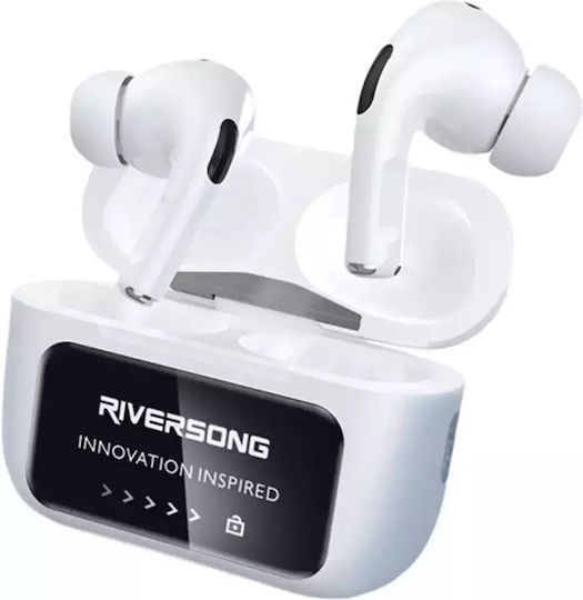 Riversong Airfly T2 In-ear Bluetooth Handsfree Earphones with Sweat Resistance and Charging Case White
