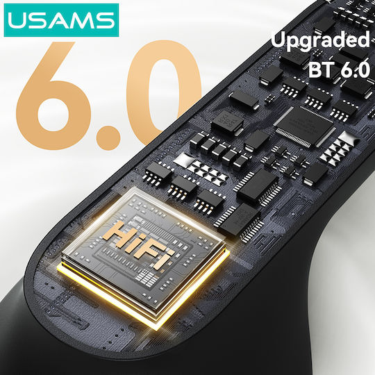 Usams E05 In-ear Bluetooth Handsfree Earphones with Charging Case Black view 7